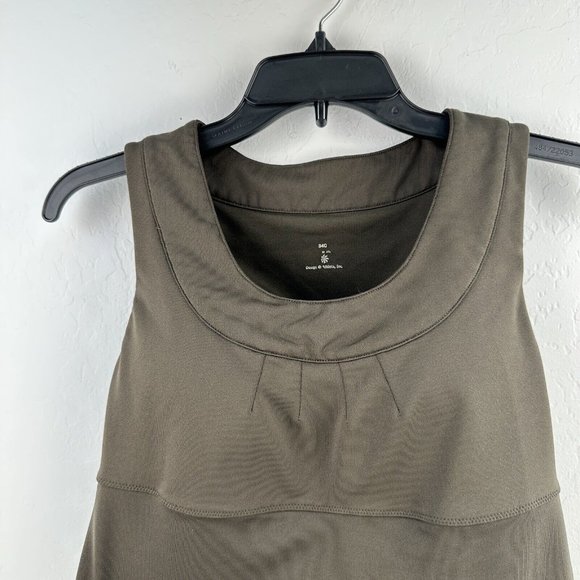 Athleta Active Workout Racerback Built In Bra Tank Top Brown Size 34C - Picture 3 of 9